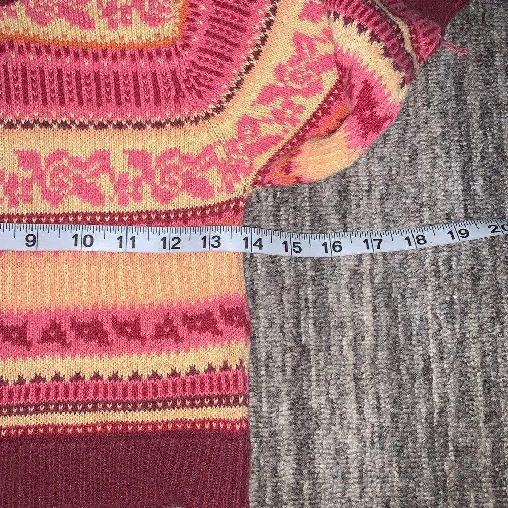B T Kids Girls Size‎ 4T Zip Vest & Sweater 2 Piece Set Outfit Orange Pink Winter